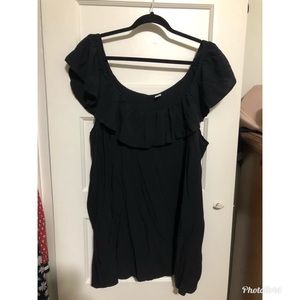 Black off the shoulder top